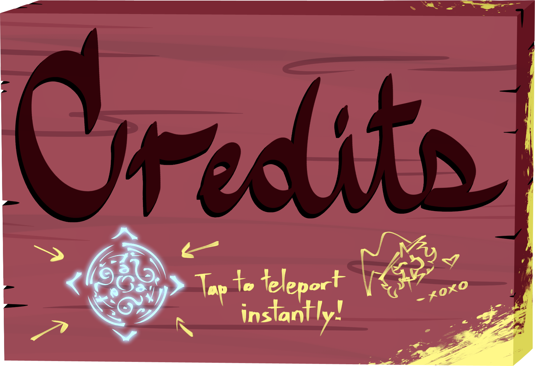 Credits Sign